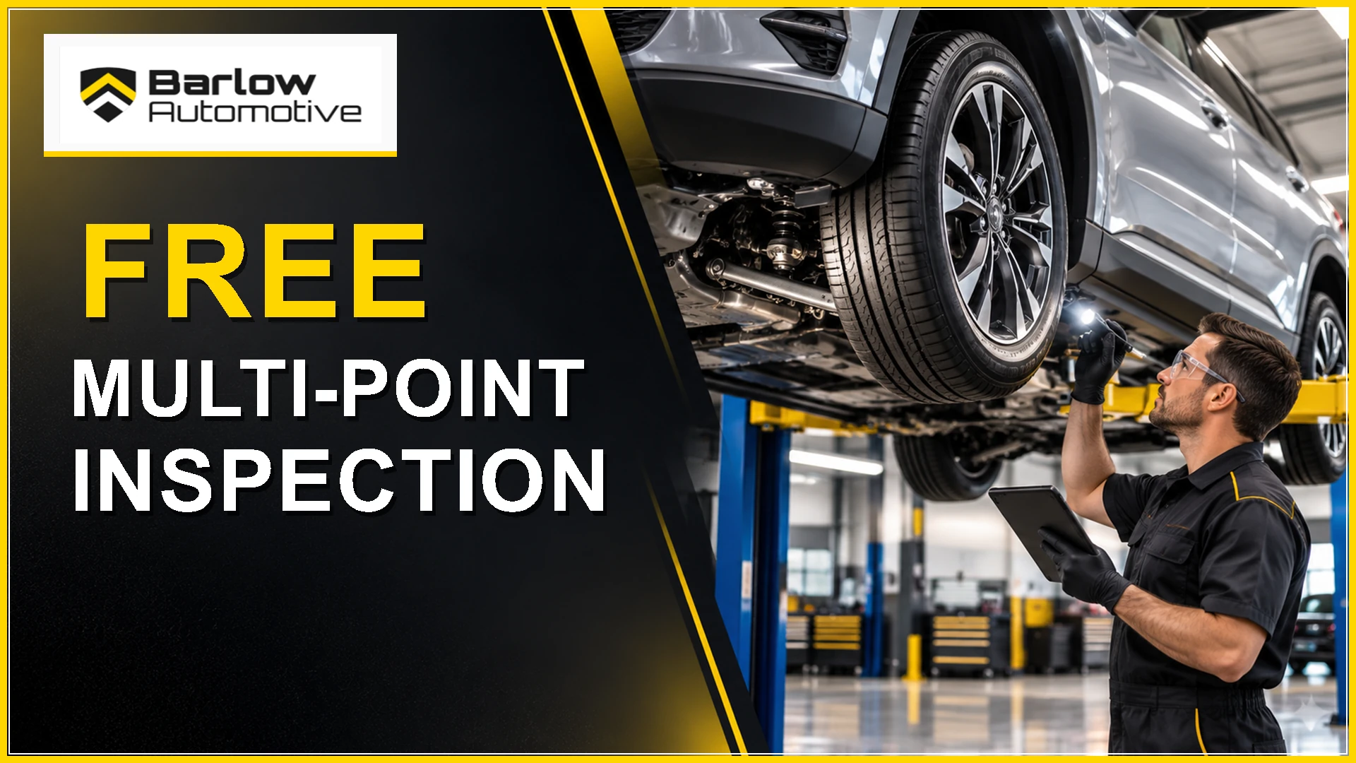 Barlow Automotive: free multi-point inspection.